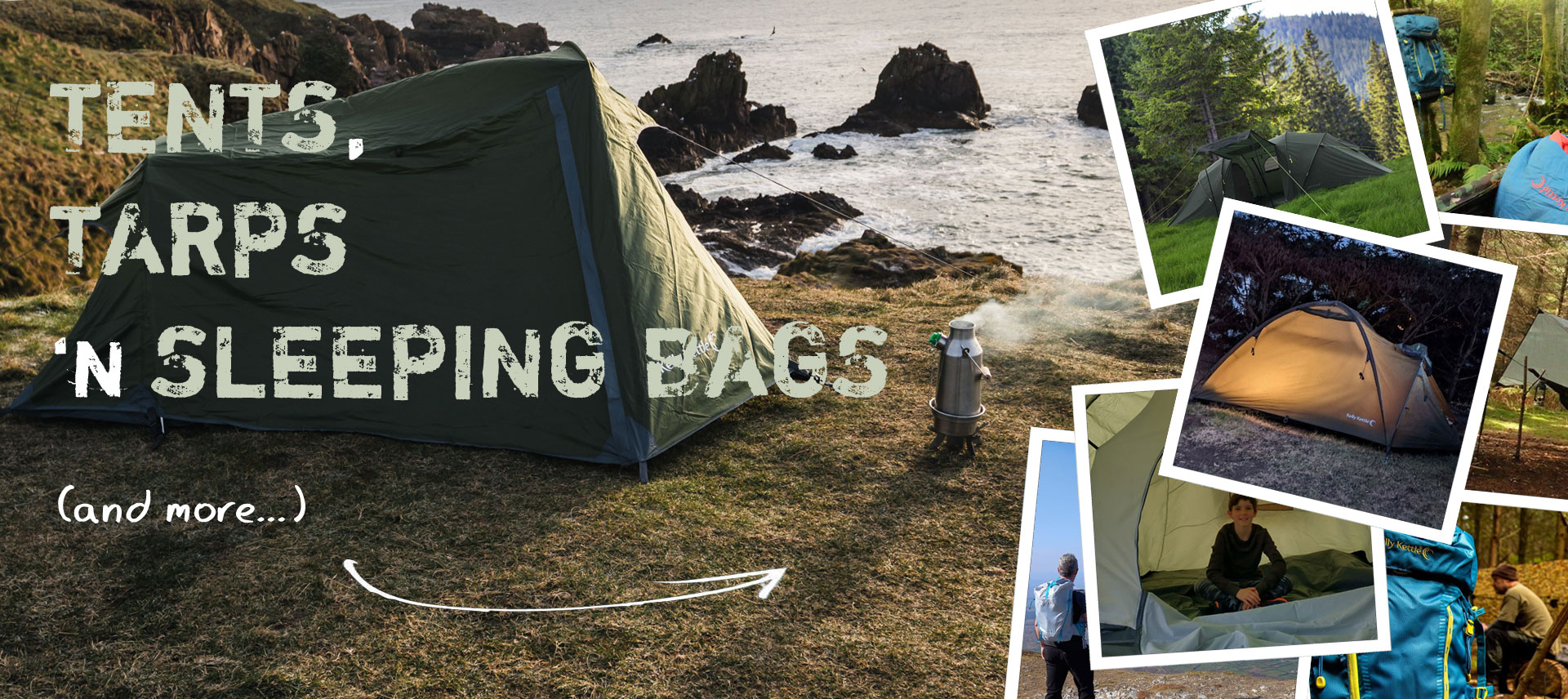 Waterproof Tents, Tarps, Backpacks, Sleeping Bags
