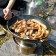 Cooking Sausages on the Hobo Stove