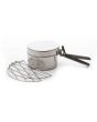 Stainless Steel 'Trekker' Kelly Kettle (0.6ltr) - Basic Kit - Cook Set Closed