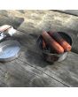 Stainless Steel 'Trekker' Kelly Kettle (0.6ltr) - Basic Kit - Sausages