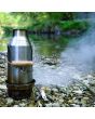 'Trekker' 20 fl.oz. Camp Kettle (Stainless Steel) - Boiling on River