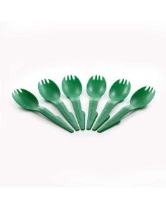 Green Spork 6 Pack by Kelly Kettle - Dishwasher Safe