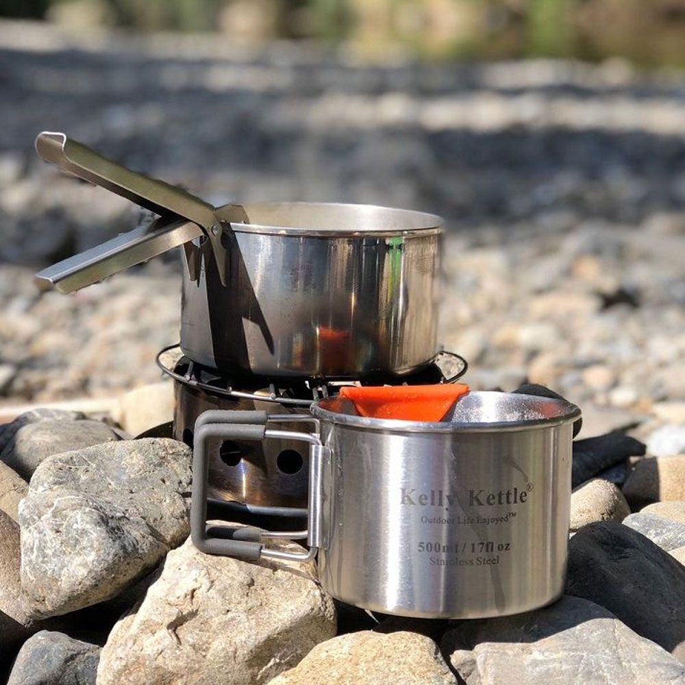 Ultimate 'Base Camp' Kit (Aluminium) - VALUE DEAL Camping Kettle & Stove, Camp Equipment, Camp Cookware, Survival kit