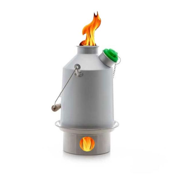 Scout Kettle 41 fl.oz. (1.2 Ltr) In Anodised Aluminum with Steel Fire-Base