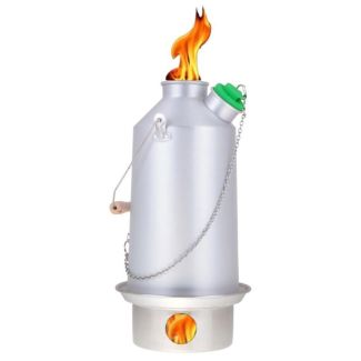 Base Camp Kettle 54 fl.oz. (1.6 Ltr) In Anodised Aluminum with Steel Fire-Base