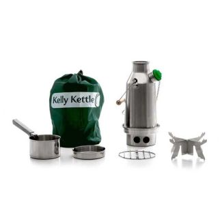 Stainless Steel 'Trekker' Kelly Kettle (0.6ltr) - Basic Kit