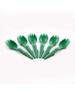 Green Spork 6 Pack by Kelly Kettle - Dishwasher Safe